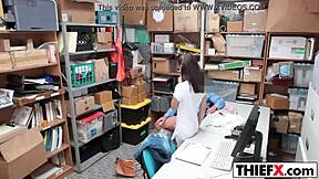 take cops or monster cock burglar punishes teen in garage