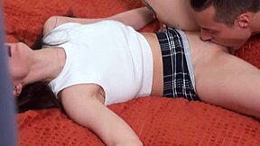 horny 18+ teen slut fucked hard swallows every drop cum