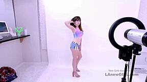 oh daddy, fuck this shy gorgeous model in her audition!