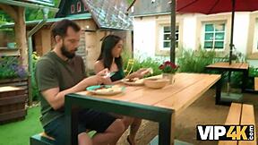 latina babe, old guys got you dripping horny already?