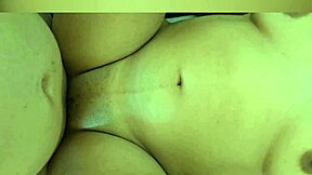 Curvy Latina mom takes it doggy while kids play nearby