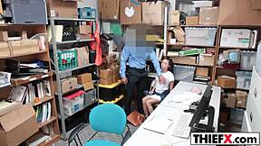 take cops or monster cock burglar punishes teen in garage