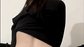 american exchange student masturbates to squirting orgasm!