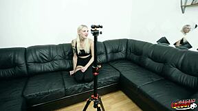 Blonde Fitness Model Lexi Star's German Scout Casting Fuck!