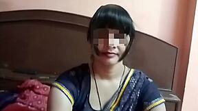 desi dude pounds his long-haired wife cowgirl style with hot hindi moans