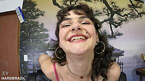 candy kush takes intense dp anal creampie bareback