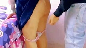 Dude I lift my student's skirt for public outdoor creampie fuck right there