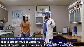 Dr Tampa Gives Zombae Tampa University Entrance Physical In Latex Nurse Gloves Hospital Fetish