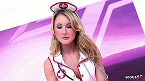 omg intense lesbian nurses big tits dildo fuck hospital roleplay real orgasm 😍💦