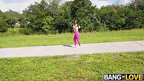 Fitness Petite Misty Addams Fucks Athletic Big Black Cock Hardcore Reality POV Taboo