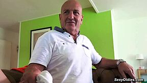 grandpa enjoys teen blowjob until he explodes cum