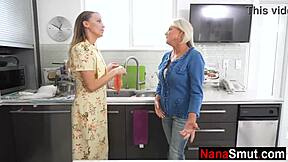 stepmom and stepgrandma take turns sucking my throbbing dick