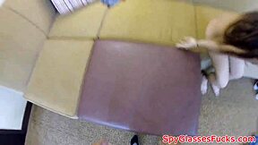 busty amateur teen deepthroats then fucks bent over pov