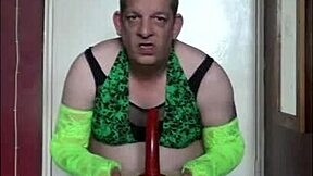 bisexual crossdresser deepthroats cock straight from ass