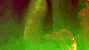 nurse greene deepthroats cum covered gloryhole cock in lingerie stockings