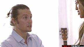 alexia anders fingers then fucks boyfriend first time at church