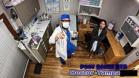 Dr Tampa Gives Zombae Tampa University Entrance Physical In Latex Nurse Gloves Hospital Fetish