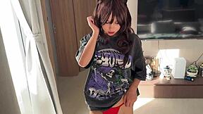 my home video asian babe sweet pussy tease turns hardcore fuck