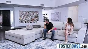 Nerdy Stepdaughter's Stealing Lesson: Daddy's Hard Punishment!