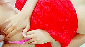 stepsis in red sharee fucks stepmom with dirty hindi talk