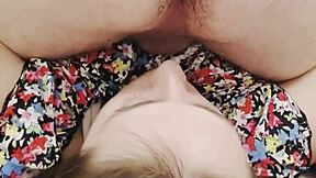 he rims her upside down while she gags sloppy