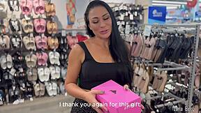 hot milf sneaks stranger a dirty footjob till he explodes on her toes