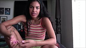 stepdaughter's lesbian girlfriend craves my cock - alex adams pov?