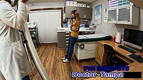 Dr Tampa Gives Zombae Tampa University Entrance Physical In Latex Nurse Gloves Hospital Fetish