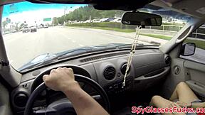 busty amateur teen deepthroats then fucks bent over pov