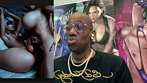 Thicc transgender 2b with big breasts fucks 9s tight ass until creampie explosion