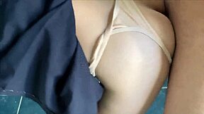 damn that perverted stepdad couldn't hold back and shoved his dick straight into skinny schoolgirl stepsis pussy!