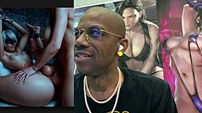 Thicc transgender 2b with big breasts fucks 9s tight ass until creampie explosion