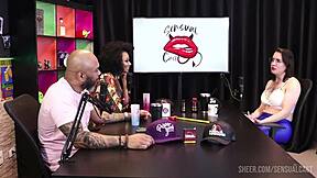 Melissa Leal trans red sheer compilation fun