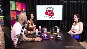 Melissa Leal trans red sheer compilation fun