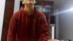 hermanastra virgen begs hermanastro for anal help...ends up assfucked hard 😱🍑💦