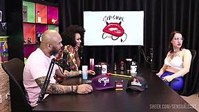 Melissa Leal trans red sheer compilation fun