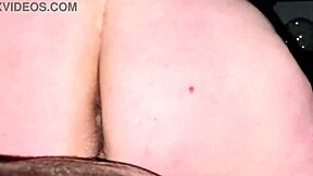 Thick White BBW Milf Spreads Big Butt for Huge Creampie Inside