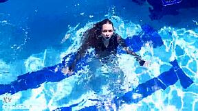 Latex Jessica Bunny Doll Submerged in Wet Underwater Tease