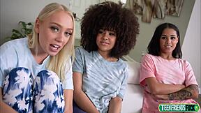 Braylin Bailey Camila Cortez Nina Diaz slumber party fuck fest 😈🍑💦