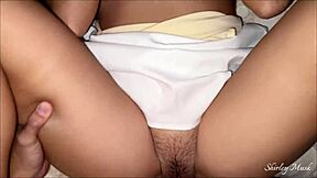 Hey married guys don't peek at my busty latina best friend's wife slut fucking