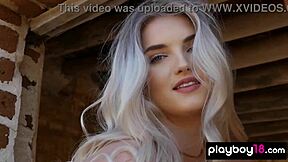 teen cowgirl sophia rose strips outdoors revealing pierced nipples and pussy