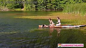 ClubSweethearts' Three Girls Ravish One Lucky Guy