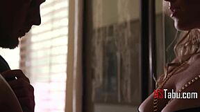 her intentional seduction lures the young guy while her husband watches unaware