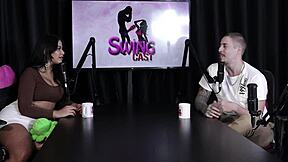 13-person orgy in sheer red lingerie outdoors? wild brazilian swinger exhibitionism!