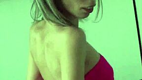 Candie Cross Rips Clothes to Fishnet Fantasy Petite Hunger