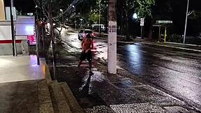 madrasta punishes stepson with street creampie sex hidden from dad