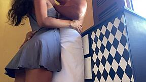 wifes curvy latina friend snuck in panty-less for pussy pounding