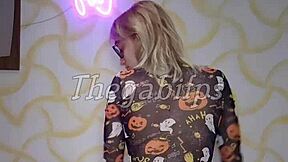 halloween's over but blonde thegabifps still teases in costume