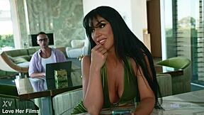 he's not scared of this milf goddess footjob tease