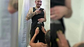 ryan reid's petite ass shower fucked rough by logan xander?
